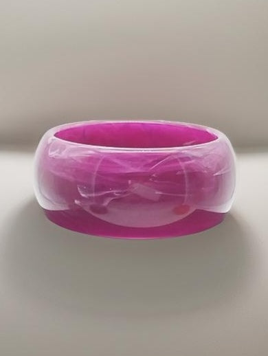 Brazalete grande apilable con diseño de ciruelas coloridas, joyería de estilo veraniego, joyería para mujer, regalos