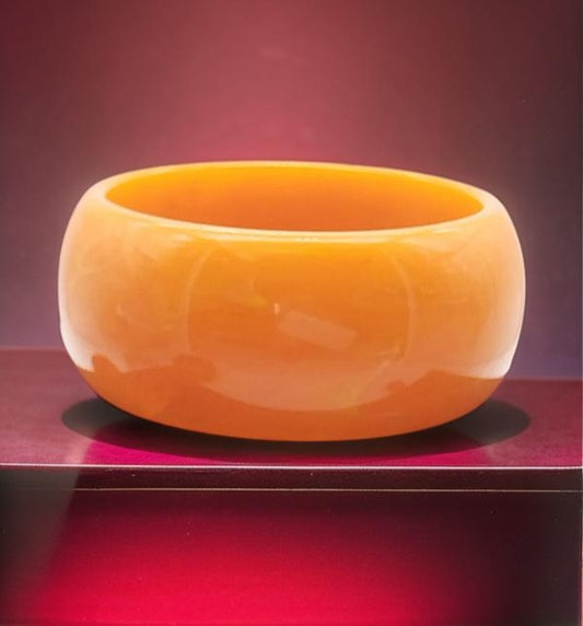 Bold Orange Bangle, Acrylic Chunky Bracelet, Summer Jewelry, Jewellery, Gifts, Girls