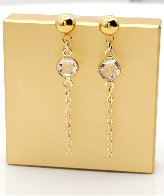 Pendientes colgantes de cristal dorado, pendientes largos con borlas, elegantes, minimalistas, para mujeres, regalos, modernos, para niñas