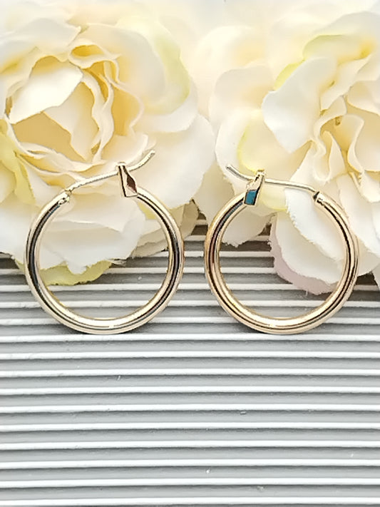 Classic Gold Hoop Earrings, Classy Jewelry, Minimalist Hoops,