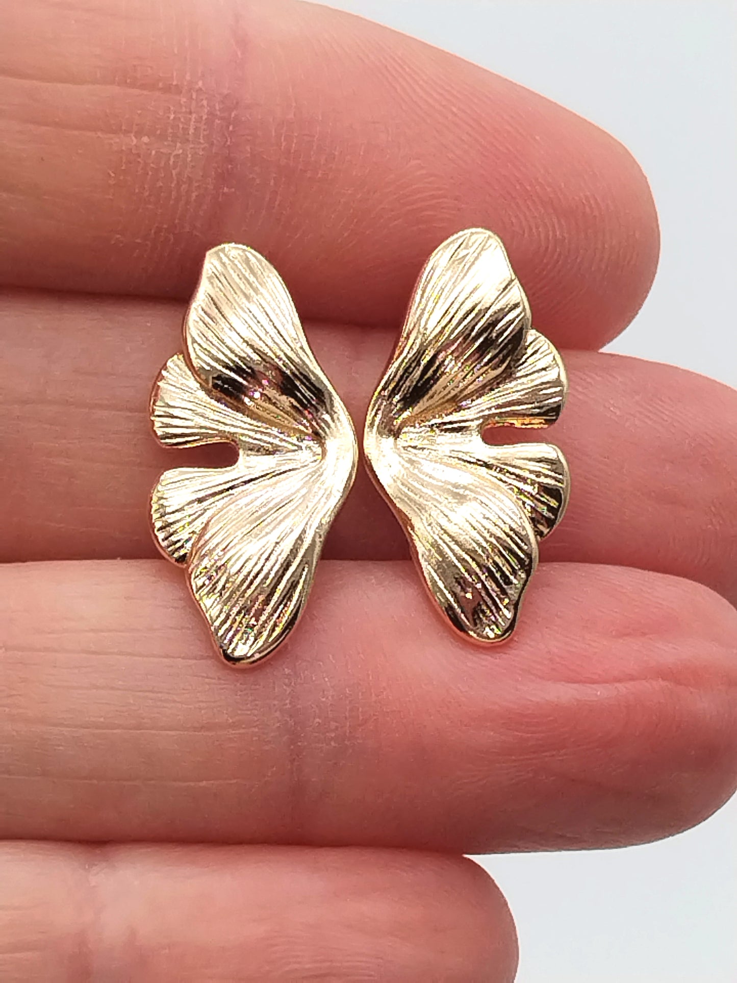 Leaves Earrings, Gold Studs, Minimalist, Natyre, Trending Jewelry, Birthdays, Gifts, Women, Girls