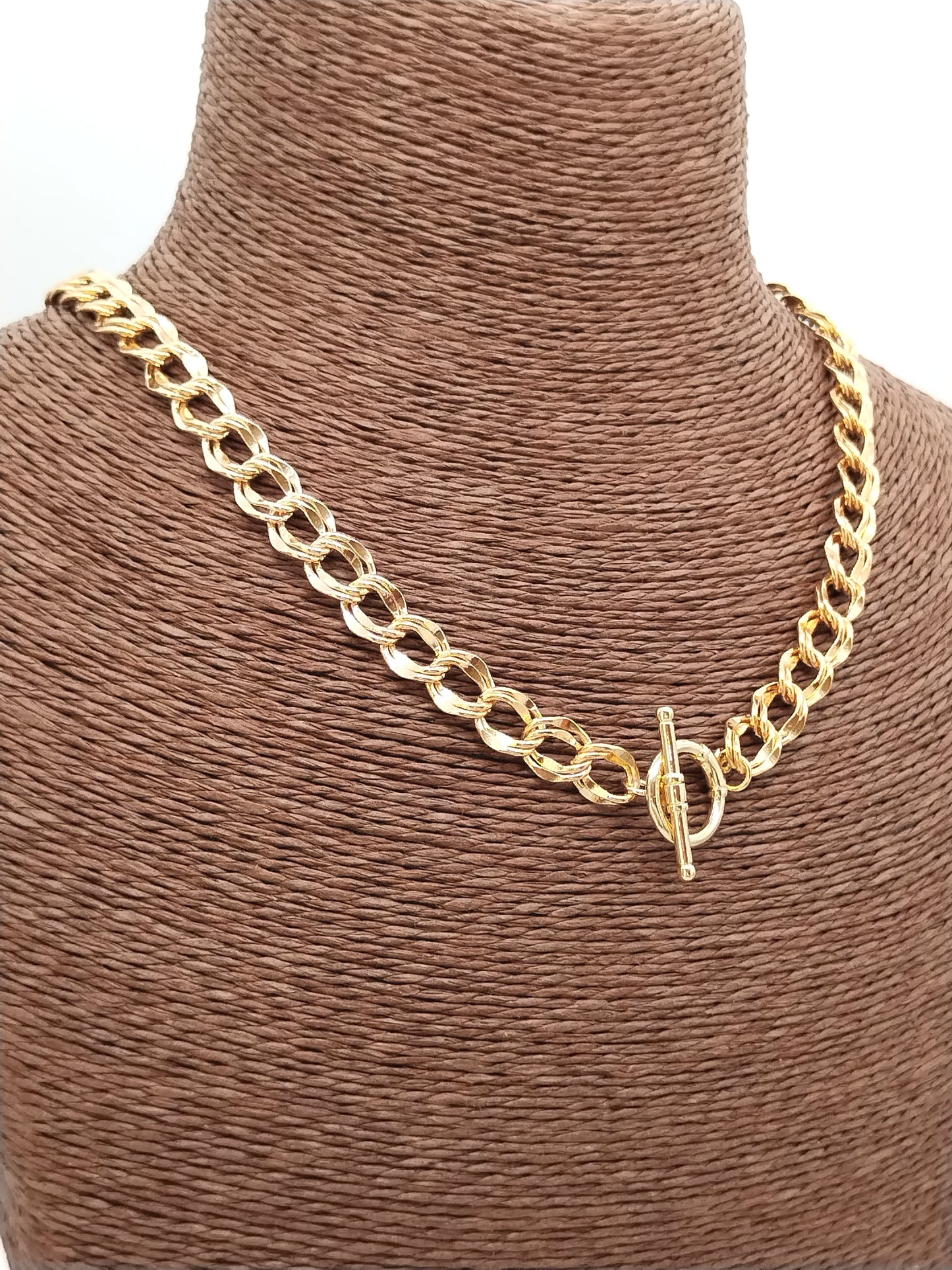 Chunky Gold Necklace, Curb Chain Choker, Trendy Affordable Jewelry, Christmas Gifts, For Her