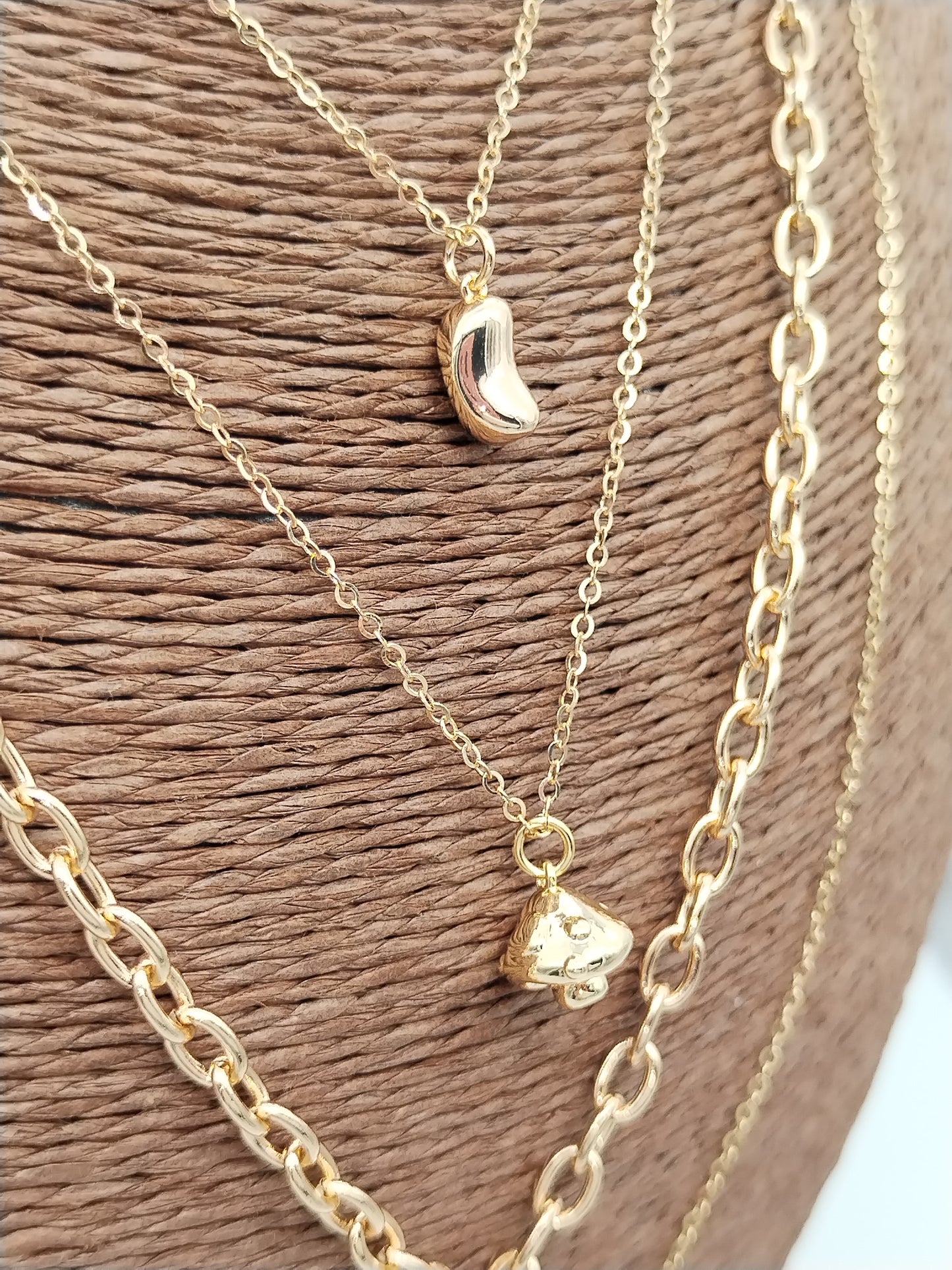 Gold Mushroom Necklace, Petite Charm, Affordable Nature Jewelry, Christmas Gifts, For Women, Girls Present