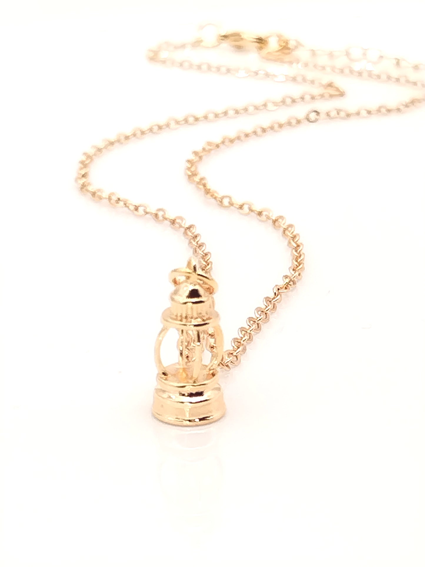 Lighthouse Charm Necklace, Trendy Jewelry, Sustainable, 18k Gold Plated, Holidays Gift, Fashion Women, Boho Chic