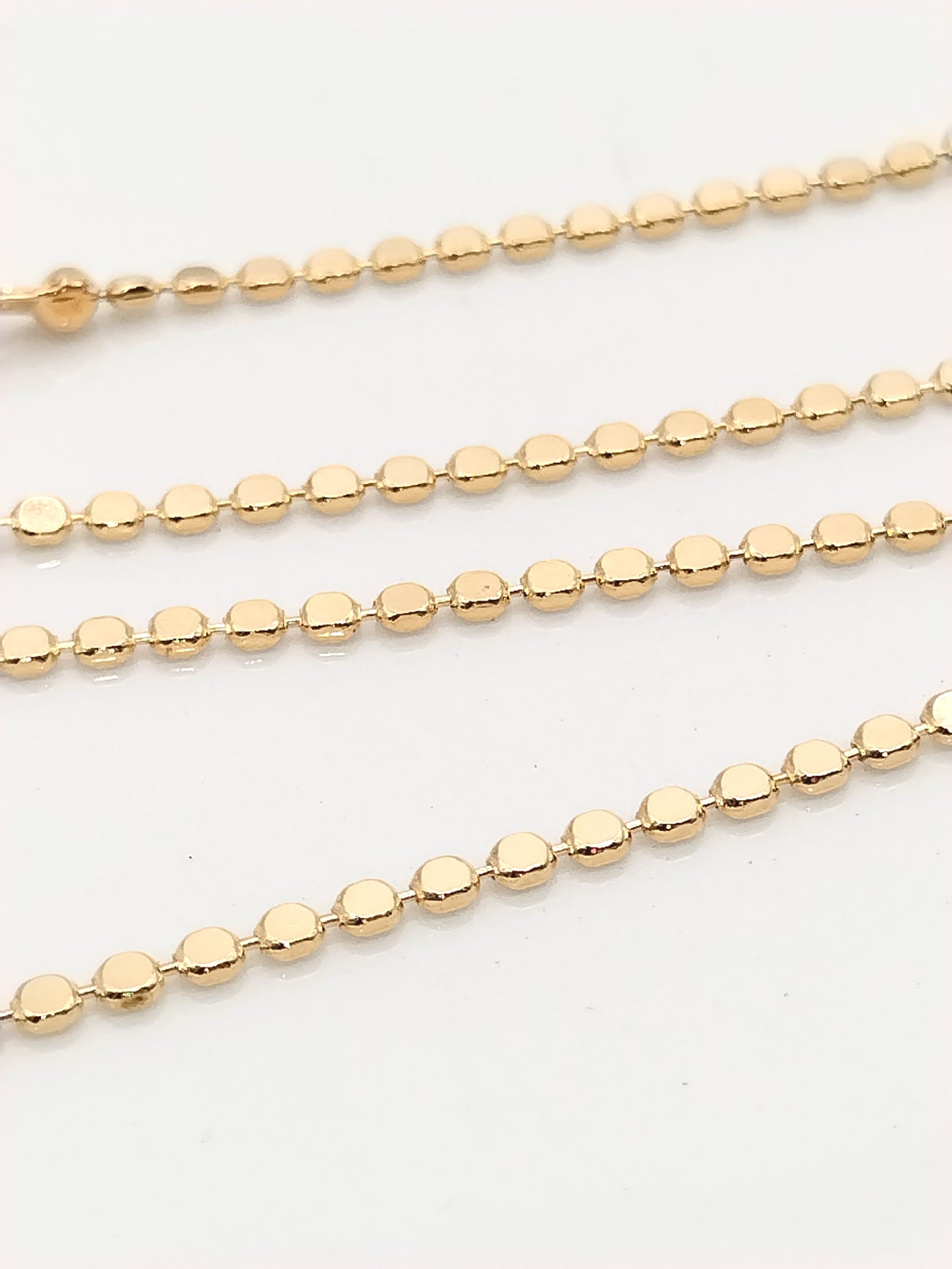 18k Gold Chain Bracelet, Flat Discs, Classy, Elegant Jewelry, Casual, Gift, Women, Girls