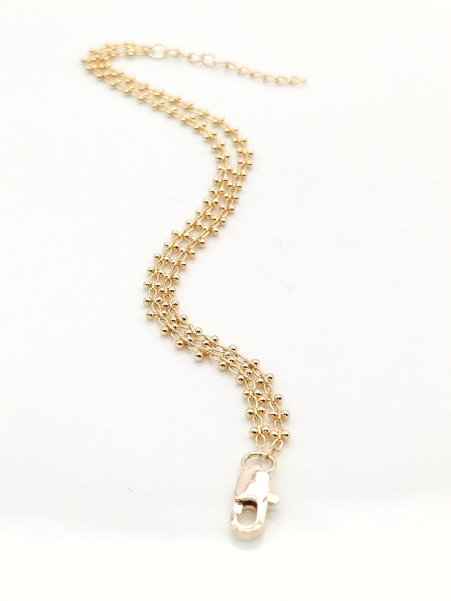 Gold Double Chain Bracelet, Classy, Minimal Jewelry, Susutainable, Valentine´s Gift, Women Jewelry