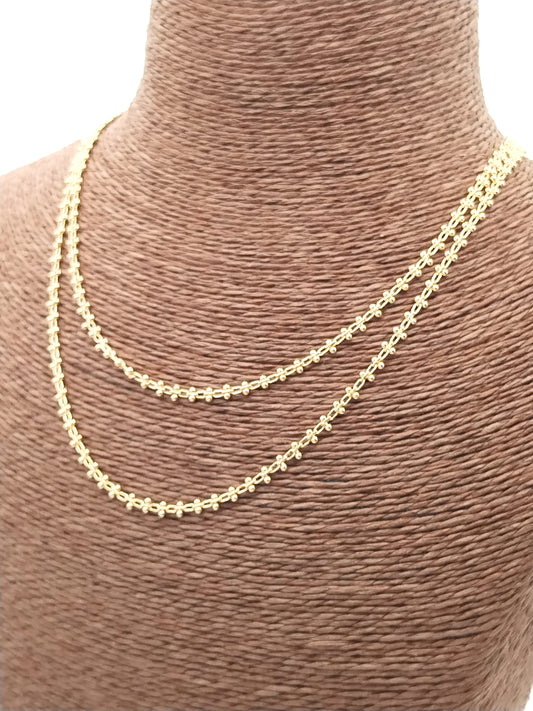 Gargantilla de cadena de oro, collar de moda, regalo, apilable, joyería minimalista, mujer