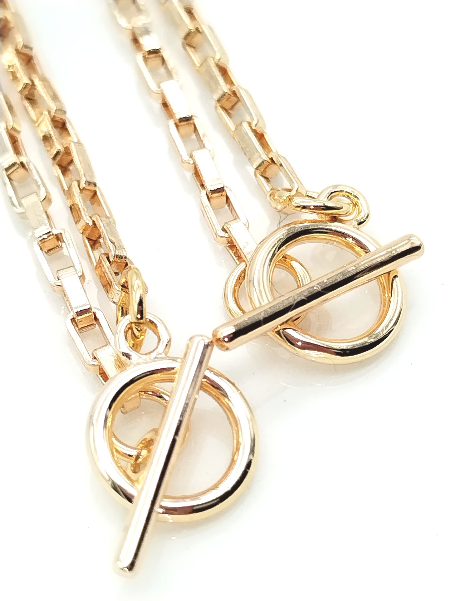 Delicate Gold Box Chain Necklace, Valentine´s Gift, Stackable, Trendy Jewelry, Minimal, For Her, For Him