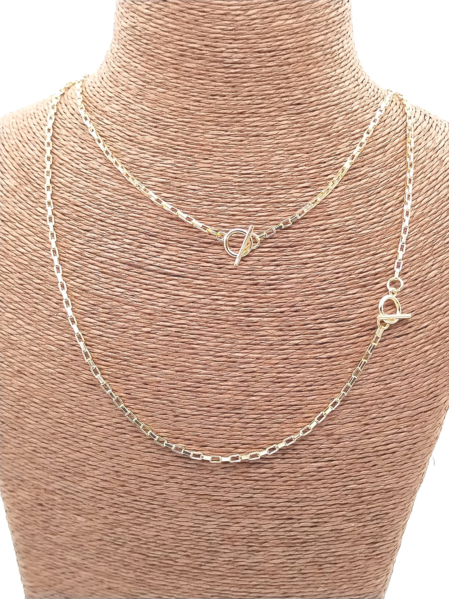 Delicate Gold Box Chain Necklace, Valentine´s Gift, Stackable, Trendy Jewelry, Minimal, For Her, For Him