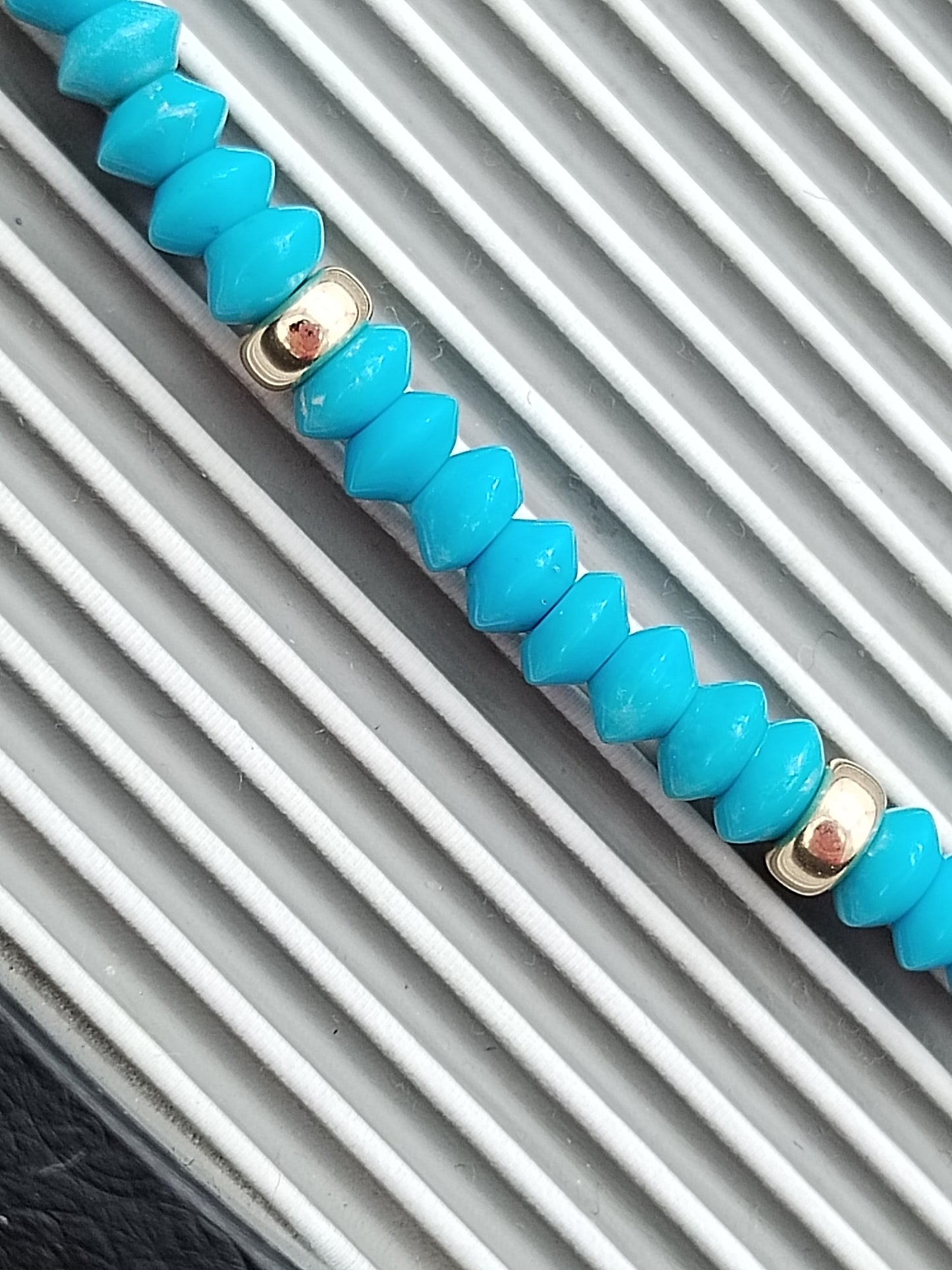 Genuine Turquoise Necklace, 14k Solid Gold Necklace, Gemstone Choker, Campitos Turquoise Rondelle Choker, Dainty Necklace