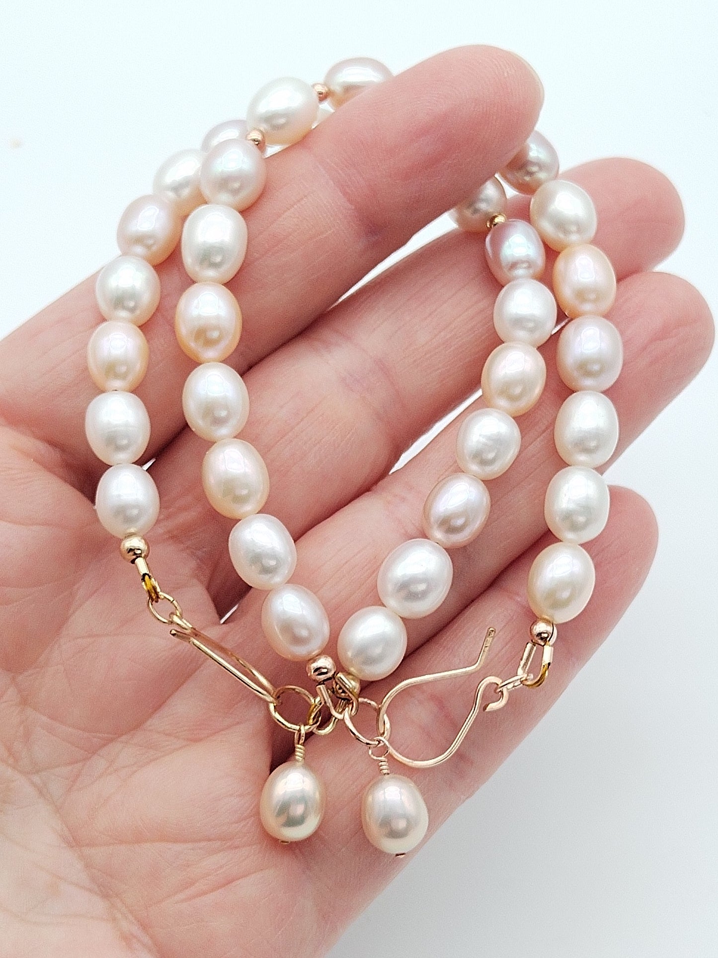 Fresh Water Pearl Bracelets, 14k Rose / Yellow Gold Filled