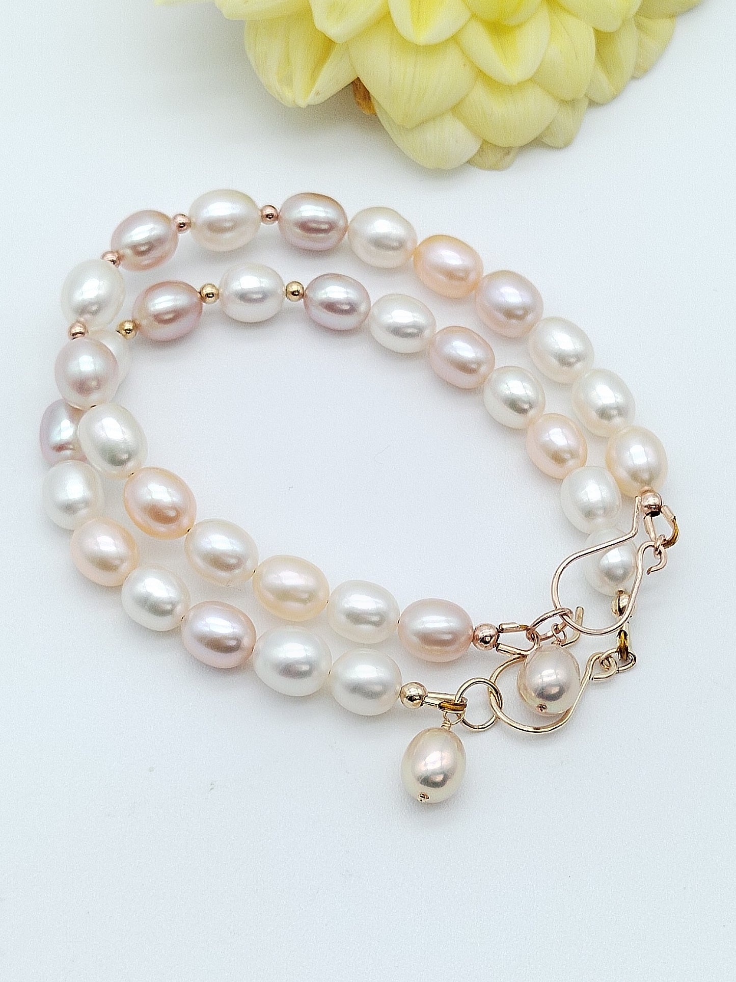 Fresh Water Pearl Bracelets, 14k Rose / Yellow Gold Filled