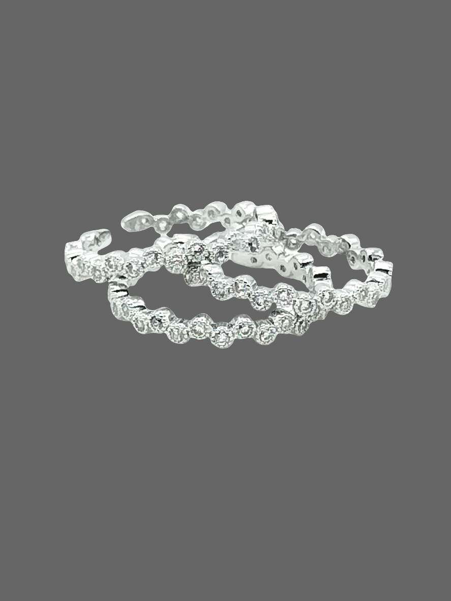 Dainty Silver Ring, Eternity CZ Ring, Feminine Jewelry, Elegant, Women, Stackable (Copy)