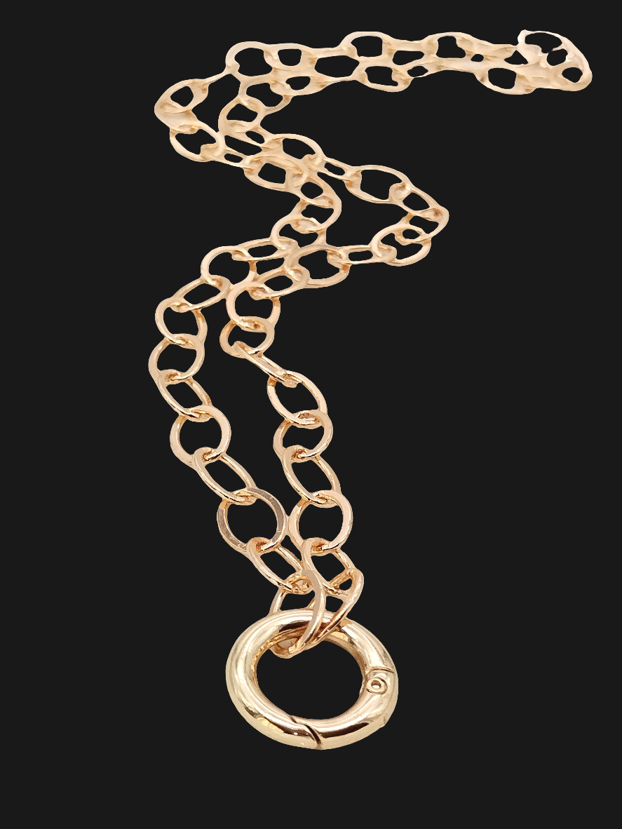 Gold Ovale Kette Halskette, Trendy, Stapel, Weihnachtsgeschenke, Frauen Schmuck, Für sie