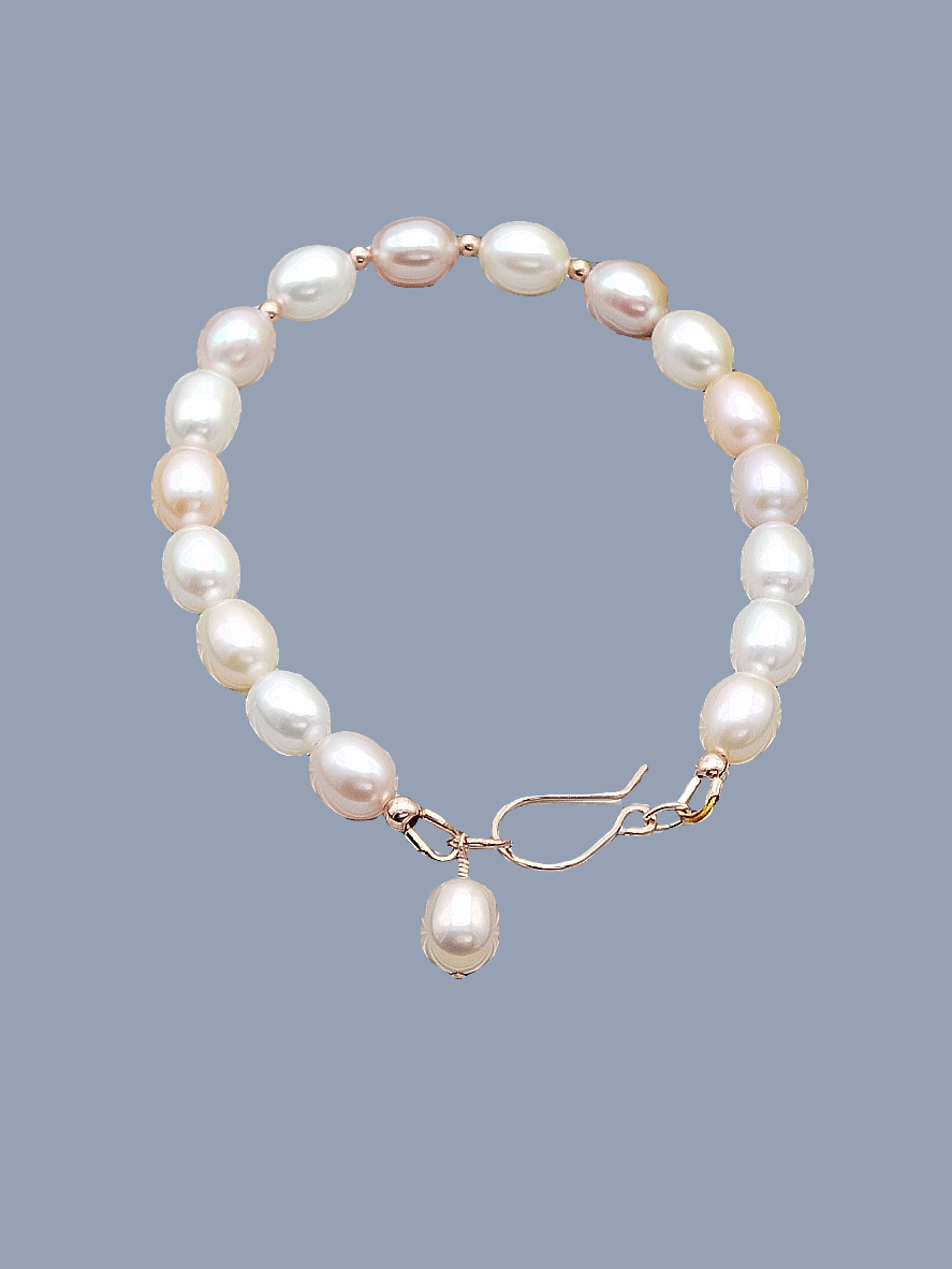 Fresh Water Pearl Bracelets, 14k Rose / Yellow Gold Filled