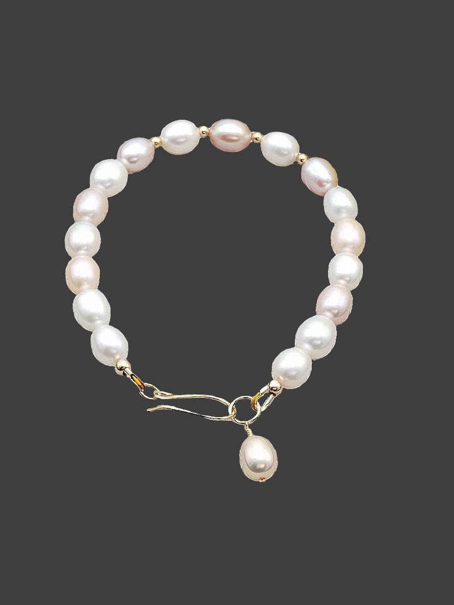 Fresh Water Pearl Bracelets, 14k Rose / Yellow Gold Filled