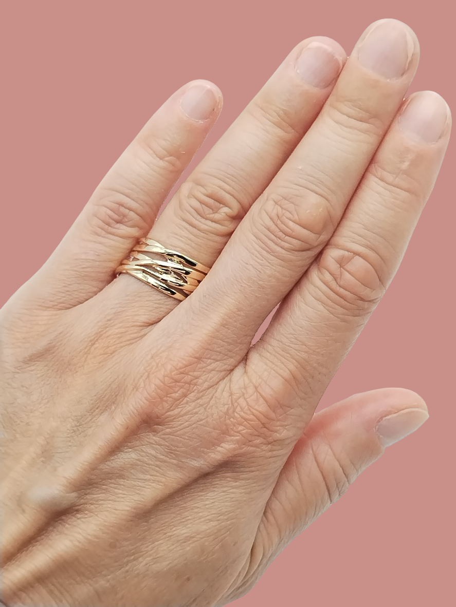 Bold Ring, Chunky Gold Ring , Adjustable, Gifts, Jewelry, Women, Boho, Chic