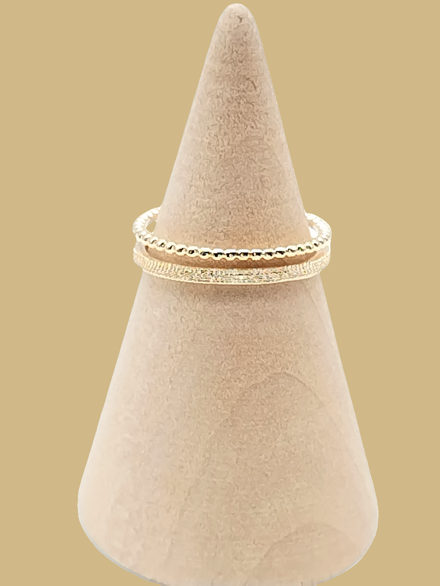 Stack Ring, 18k Gold Plated, Classy Jewelry, Minimalist, Gifts, Girls, Women, Boho Chic